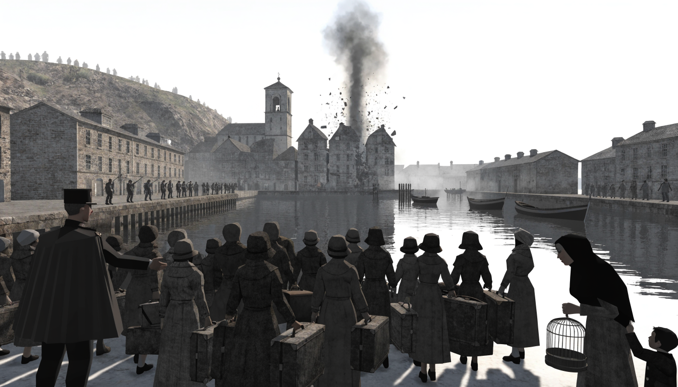 Port historique, concept art cinématique